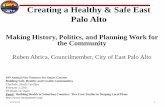 Creating a Healthy & Safe East Palo Alto fileCreating a Healthy & Safe East Palo Alto ... Santa Clara and San Mateo Counties (2) ... Ravenswood/4 Corners TOD Specific Plan Market &