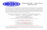 Electronic Service Manuals - michco.com · Electronic Service Manuals This electronic document is provided as a service to our custom-ers. We do not create the contents of the information