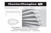 Installation Operation Care - Hunter Douglas SkyLift... · Installation • Operation • Care ... Call the Hunter Douglas Customer Information Center at 1-888-501-8364. ... Top Rail