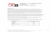 CompTIA A+ (220-801) Objectives CompTIA A+... · The CompTIA A+ 220-801 examination measures necessary competencies for an entry-level IT professional with the equivalent knowledge
