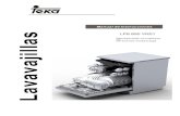 Manual de Instrucciones - teka-media-cdn.azureedge.net · Manual de Instrucciones LP8 850 VR01 Lavavajillas ´ËÄÚÈÝ¿ÉÑ¡ Capacidad 14 Cubiertos Función media Carga
