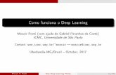 Como funciona o Deep Learning - SBBDsbbd.org.br/2017/wp-content/uploads/sites/3/2017/10/mini-curso-2.pdf · Neuralnetworks: fromshallowtodeep Motivationanddeﬁnitions Motivationwithtwoproblems
