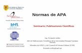 19 Normas de APA - Universidad Andina del Cusco · AMERICAN PSYCHOLOGICAL ASSOCIATION (APA) • Las normas de la APA nos ... en orden alfabético y ordenadas según la fecha de ...