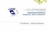 Memoria de Final de Curso - ceip …ceip-eduardosanchiz.centros.castillalamancha.es/sites/ceip... · Tarazona de la Mancha(Albacete) Tfno.: 967 480 092 email: 02002887.cp@edu.jccm.es