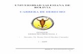 UNIVERSIDAD SALESIANA DE BOLIVIA CARRERA …virtual.usalesiana.edu.bo/web/contenido/dossier/12011/309.pdf · Cooperación. Notificaciones. Actividad procesal defectuosa . UNIDAD XIII