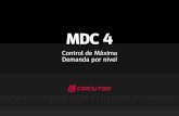 MDC 4 - Energy efficiency technology - CIRCUTORcircutor.com/docs/KN_MDC4_SP.pdf · Gestión Programable » Control de la máxima demanda por ventana deslizante, mediante reloj integrado