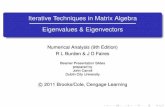 Iterative Techniques in Matrix Algebra …homen.vsb.cz/~lud0016/NM/Lecture_Notes_05-Eigenvalues.pdf · Iterative Techniques in Matrix Algebra Eigenvalues & Eigenvectors Numerical
