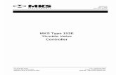 MKS 153E Throttle Valve Controller Instruction Manual · 116752-P1 Rev C, 3/99 Instruction Manual MKS Type 153E Throttle Valve Controller Six Shattuck Road Andover, MA 01810-2449