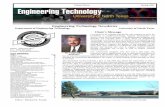Engineering Technology Newsletter · the Industrial Advisor, and Ms. Leticia Anaya, Lecturer in the College of ... Pi. After graduation in spring 2006, Mark traveled to New Jersy