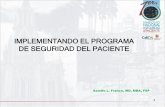 IMPLEMENTANDO EL PROGRAMA DE SEGURIDAD DEL PACIENTE …calisaludable.cali.gov.co/seg_social/2012_Seguridad_Paciente/... · Astolfo L. Franco, MD, MBA, FSP IMPLEMENTANDO EL PROGRAMA