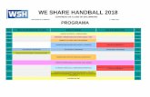 WE SHARE HANDBALL 2018wesharehandball.org/wp-content/uploads/2018/05/Programa-general-W… · WE SHARE HANDBALL 2018 PROGRAMA WE SHARE HANDBALL 2018 CONGRESO DE CLUBS DE BALONMANO