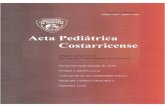 Acta Pediátrica Costarricense - BINASSS, BIBLIOTECA DE ... (3) 1996.pdf · Acta Pediátrica Costarricense es el órgano oficial de la Asociaciéll Costarricmse de Pediatria (ACOPE),
