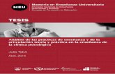 TESIS - Universidad de la República · Montevideo, 30 de abril de 2015 Foto de portada: . ... análisis documental del plan de estudios y de los planes de trabajo 2011-2012, así