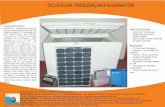 DC/SOLAR FREEZER/REFRIGERATOR - Prostar Global · DC/SOLAR FREEZER/REFRIGERATOR Product Description: SunDanzer refrigerators/freezers provide outstanding economical and reliable operation.