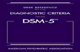 Desk Reference - مرکز جامع آرن · Desk reference to the diagnostic criteria from DSM-5 / American ... . This page intentionally left ... 315.32 …