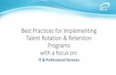Best Practices for Implementing Talent Rotation ... · of leaders in their talent pipeline that will add ... The IBM General Management Leadership Development ... Talent Retention
