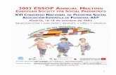 ESSOP 2003 Annual Meeting - madrid.org · Juan Gil Arrones 267 III-B-3 ... Preventive vaccination Juan Antonio Soult 363 379 Ponentes Speakers 383 Índice de autores Authors index