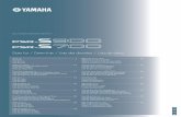 PSR-S900/S700 Data List - Yamaha Corporation · Tipos de acordes reconocidos en el modo Fingered (digitado) Effect Type List Liste der Effekttypen ... Mandolin 0 114 26 Sweet! JazzGuitar
