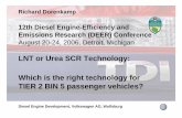 LNT or Urea SCR Technology: Which is the right technology ... · LNT or Urea SCR Technology: Which is the right ... • Comparison LNT and SCR Technique • Conclusion. ... LNT or