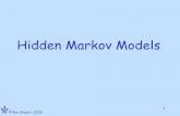 Hidden Markov Modelsrshamir/algmb/presentations/HMM-1stLec.pdf · 1 =s)} •A: Transition prob. matrix a st = P(x i =t | x i-1 =s) Assumption: X=x 1…x n is a random process with