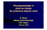 Physiopathologie et prise en charge du syndrome hépato-rénalsoc-nephrologie.org/PDF/epart/assoc/CJN/2003_porticcio/02-oberti.pdf · du syndrome hépato-rénal F. Oberti Hépato-Gastroentérologie