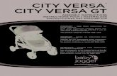 city VERSA Gt - Find Baby Jogger® Single & Double ...babyjogger.co.uk/docs/pdf0Ybd_1399548746.pdf · • La carga total del peso recomendada para este cochecito es 23 kg ... o hacerse