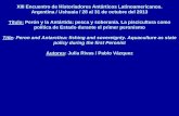 Title: Peron and Antarctica: fishing and sovereignty ... Encuentro de Historiadores Antárticos Latinoamericanos. Argentina / Ushuaia / 28 al 31 de octubre del 2013 Título: Perón