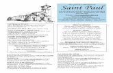The Catholic Community of Saint Paul · HORA SANTA El jueves, 17 de agosto, tendremos la Hora Santa a las 7:00 p.m. en la Capilla. Los esperamos no falten. MOVIMIENTO JUAN XXIII El