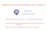 Andre Lukas University of Oxford - cpe.vt.edu · Andre Lukas University of Oxford “String Phenomenology 2017" , July 3 - 7, ... Eran Palti • Introduction Outline • Wave function