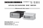 ANALIZADOR DE RED - orbis.es · sPrimario TV (secundario fijo 230V) ... - los valores de pico de los voltajes (de fase o de sistema), caracterizados por la unidad de medida “V”