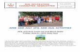 June and July AFIL and SLIL Activities · June and July AFIL and SLIL Activities ... after two songs and allows a 2-3 minute water break and then we start back up. Class is an hour