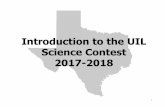 Introduction to the UIL Science Contest 2017-2018McGehee-Science_Overview... · 20. Physics Texts College Physics by Serway & Vuille. Astronomy Texts Foundations of Astronomy by Seeds