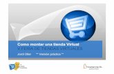 Como montar una tienda Virtual V FERIA DE TIENDAS … · Filezilla (Windows, Linux, Mac) ... Ejercicio práctico Instalación de Prestashop-Sobre WAMP YOUR LOGO. Bloques Requerimientos