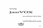 Jam and Practice Tool for Guitar - KORG USER NETkorguser.net/jamvox/downloads/JamVOX_OM_S1.pdf · Importar la Pista de karaoke para guitarra desde el CD.....3 Funcionamiento Básico
