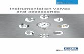 Instrumentation valves and accessories - en.wika.com€¦ · Instrumentation valves Shut-off and throttle valve for pressure measuring instruments, for measuring liquids, ... 3.1