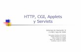 HTTP, CGI, Applets y Servletsyudith/docencia/ci-4821/http_cgi_applets... · cuyo valor ASCII sea ‘xx’ en hexadecimal. ... Como se envían los datos. Existen dos formas de enviar