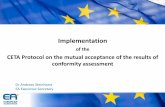 CETA Protocol on the mutual acceptance of the … · Implementation of the CETA Protocol on the mutual acceptance of the results of conformity assessment Dr Andreas Steinhorst EA