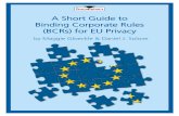 Binding Corporate Rules (BCRs) - teachprivacy.com · You have thought about filing a Binding Corporate Rules (BCRs) application but are not sure where to begin. You have heard that