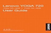 YOGA 720-13IKB YOGA 720-15IKB User Guide · YOGA 720-13IKB YOGA 720-15IKB User Guide ... • The illustrations used in this manual are for Lenovo YOGA 720-15IKB unless otherwise stated.