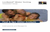 pool & spa Water analysis - Aquachem · pool & spa Water analysis. ...  Verein zur Förderung des IWW ... The POOLTESTER allows simultaneous determina-