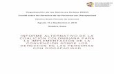 INFORME ALTERNATIVO DE LA ... - Discapacidad …discapacidadcolombia.com/phocadownloadpap... · departamental y nacional de Organizaciones de y para personas con discapacidad ...