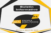 Boletín Informativo - People Solutions Colombia · NICANOR RESTREPO SANTAMARÍA Nelson Cardona Zuluaga ... Ejercicios de estiramiento para personas que trabajan de pie Articulo SST