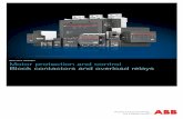 Short form catalogue Motor protection and control Block ... · Motor protection and control Block contactors and overload relays Short form catalogue