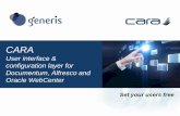 CARA - Generis for Documentum SharePoint Alfresc… · Set your users free CARA User interface & configuration layer for Documentum, Alfresco and Oracle WebCenter