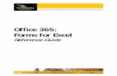 Office 365: Forms for Excel - towson.edu · Office 365: Forms for Excel . 4 . 5. In a new browser tab, the . Forms . app will open. Figure 3 . Adding a Title . In the Questions tab,