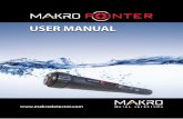 Makro Pointer User Manual 230318 EN - Makro Detector€¦ · Turning on the Device Press and release the Green on/off (+) button once. The LED will light up and a long warning tone