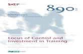 Locus of Control and Investment in Training · Locus of Control and Investment in Training ... We then empirically test the predictions of our model using ... (Rotter, 1966). Those