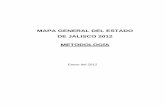 MAPA GENERAL DEL ESTADO DE JALISCO 2012 … · 6.1 Mapa General del Estado de Jalisco 2012 ... deberá tener el Municipio Libre como base de su división ... Acuerdo de 1897 entre