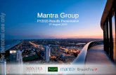 Mantra Group For personal use only - ASX · Mantra Group is a leading accommodation operator in Australia, attracting approximately 2 million guests per annum Statement • Second