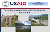 Partnering for Adaptation and Resilience- Agua PARA - Aguapara-agua.net/extras/2017-03-02/3_-_Financiamiento_para_la... · § “PIP Recuperación del servicio ecosistémico de regulación